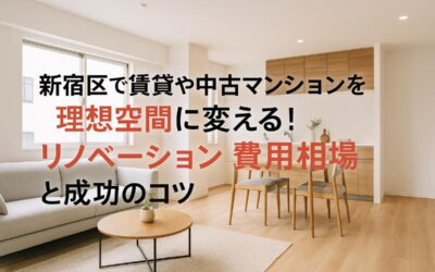 新宿区で賃貸や中古マンションを理想空間に変える！リノベーション費用相場と成功のコツ