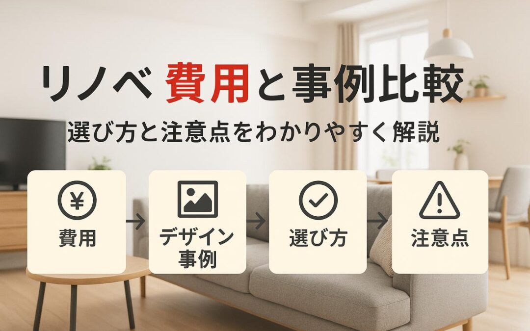 リノベーションパッケージの費用やデザイン事例を徹底比較｜選び方と注意点も解説
