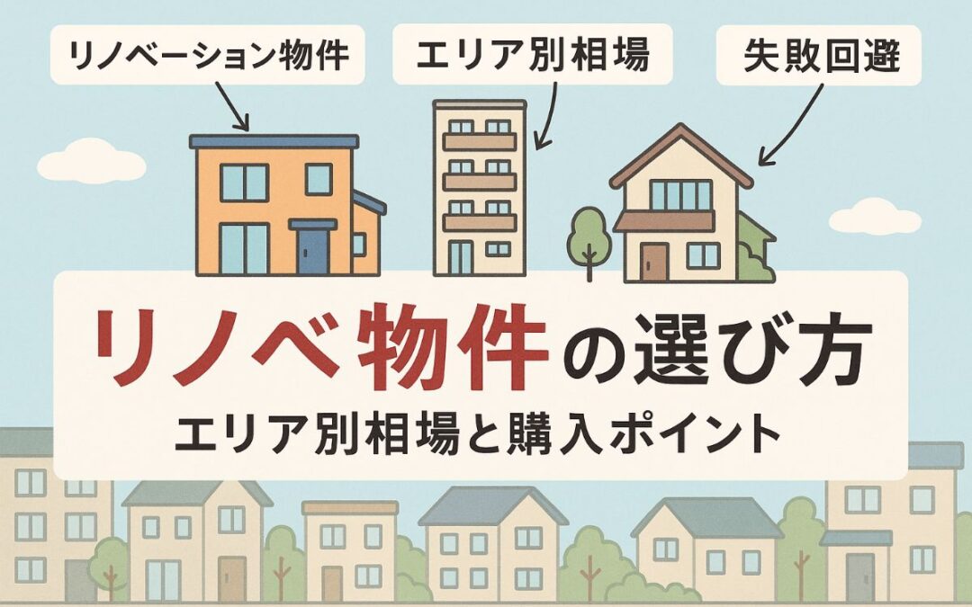 リノベーション売り物件の基礎知識と選び方｜エリア別価格相場と中古住宅の失敗しない購入ポイント