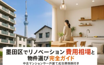 墨田区でリノベーションの費用相場と物件選び完全ガイド｜中古マンションや一戸建て成功事例付き