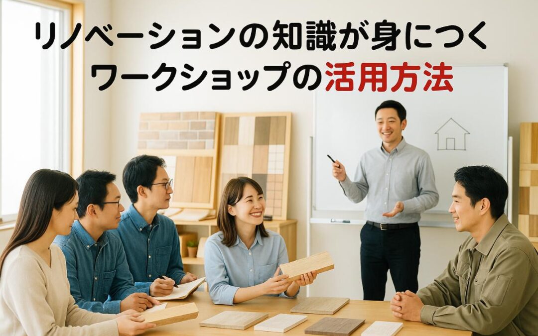 リノベーションの知識が身につくワークショップの活用方法｜参加で得られるDIY技術を解説