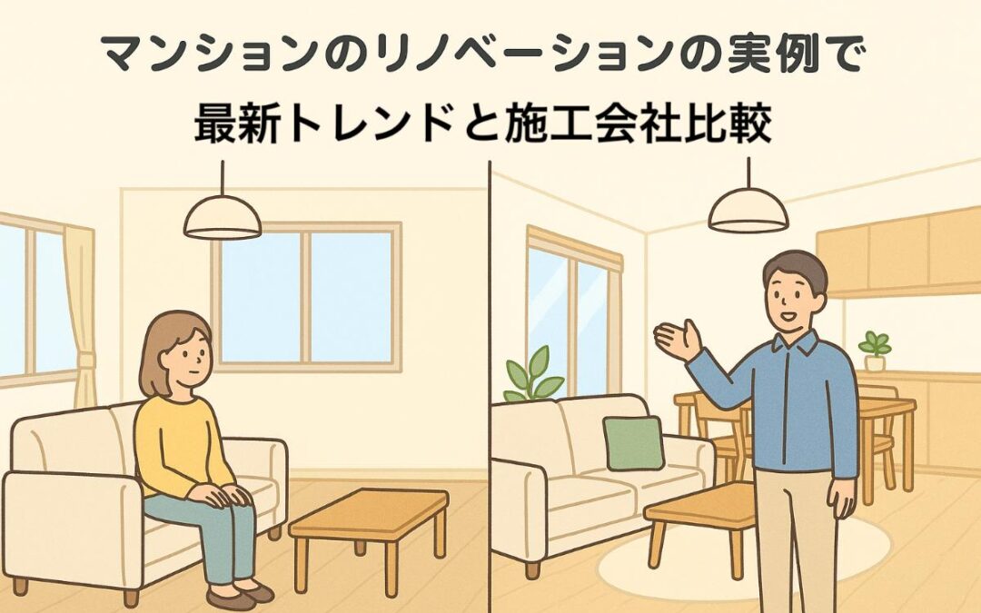 マンションのリノベーションの実例で分かる最新トレンドと施工会社比較