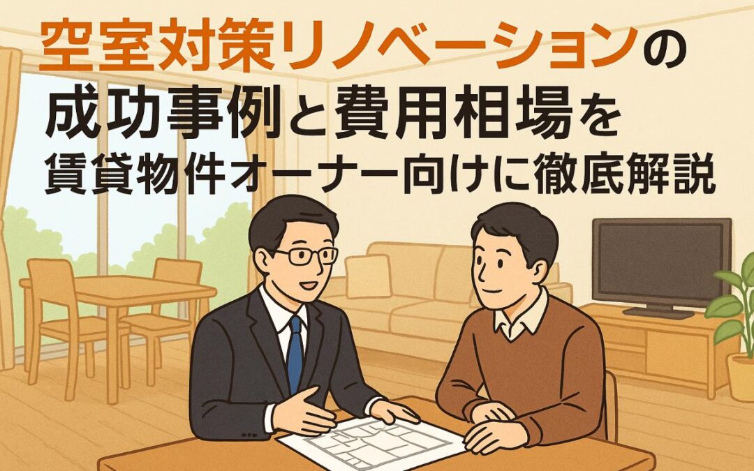空室対策リノベーションの成功事例と費用相場を賃貸物件オーナー向けに徹底解説