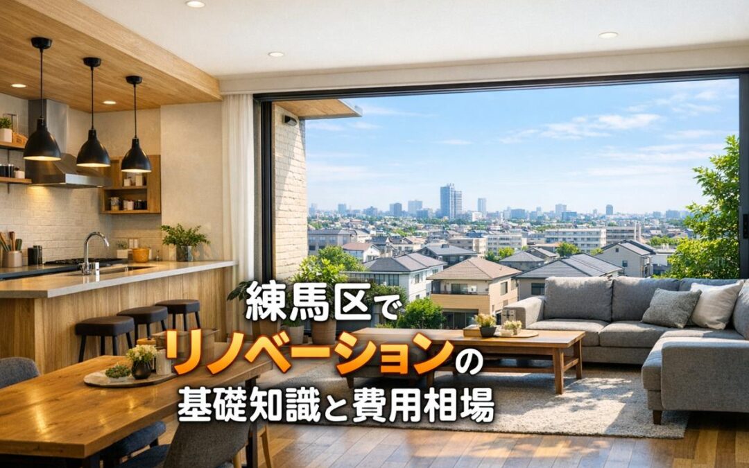 練馬区でリノベーションの基礎知識と費用相場！施工業者の失敗しない選び方も紹介