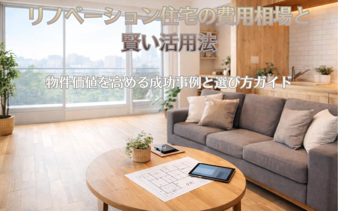 リノベーション住宅の費用相場と賢い活用法｜物件価値を高める成功事例と選び方ガイド