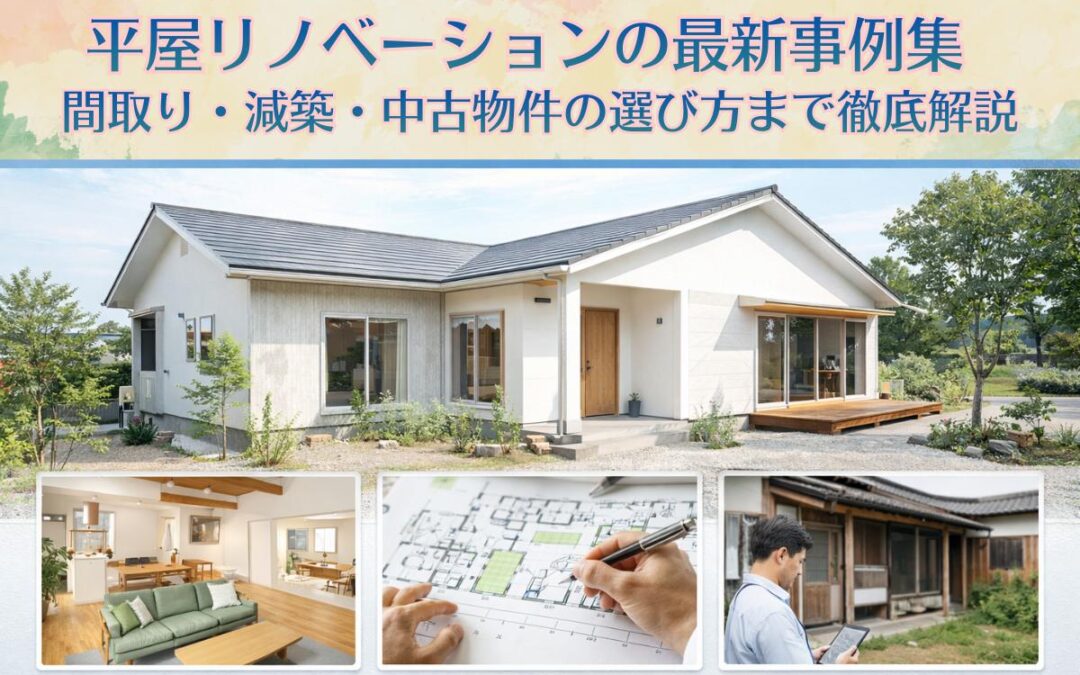 平屋リノベーションの最新事例集｜間取り・減築・中古物件の選び方まで徹底解説