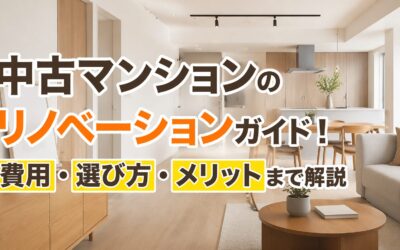 中古マンションのリノベーションガイド！費用・選び方・メリットまで解説