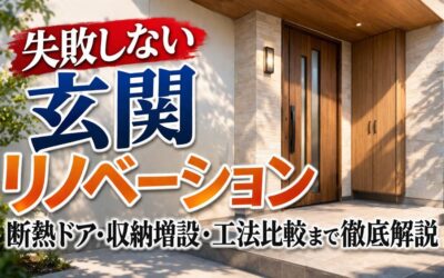 失敗しない玄関リノベーション|断熱ドア・収納増設・工法比較まで徹底解説