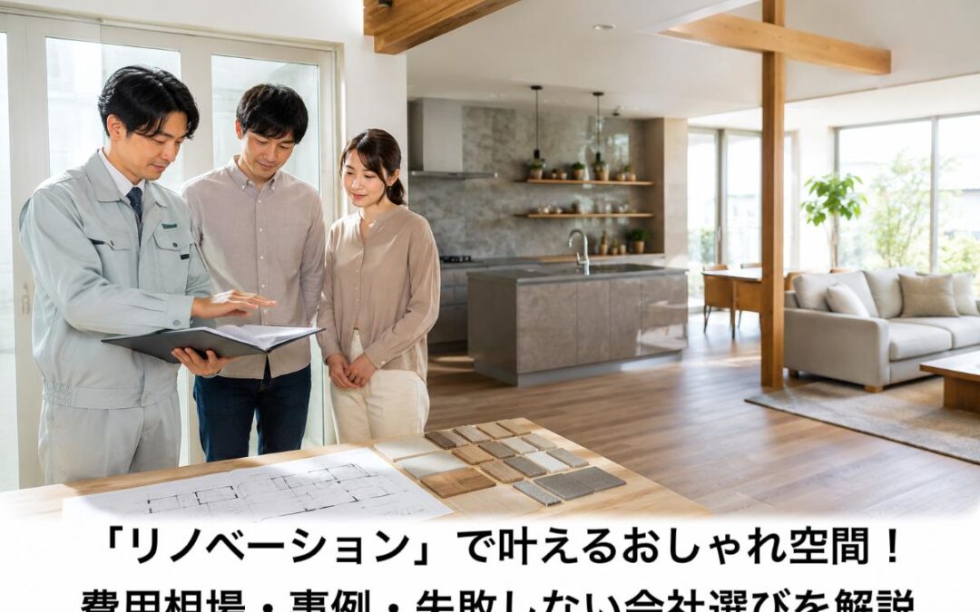「リノベーション」で叶えるおしゃれ空間！費用相場・事例・失敗しない会社選びを解説