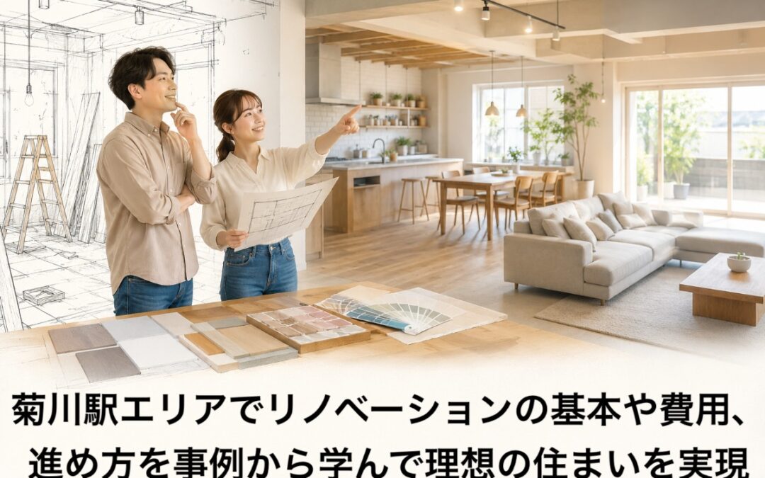 菊川駅エリアでリノベーションの基本や費用、進め方を事例から学んで理想の住まいを実現