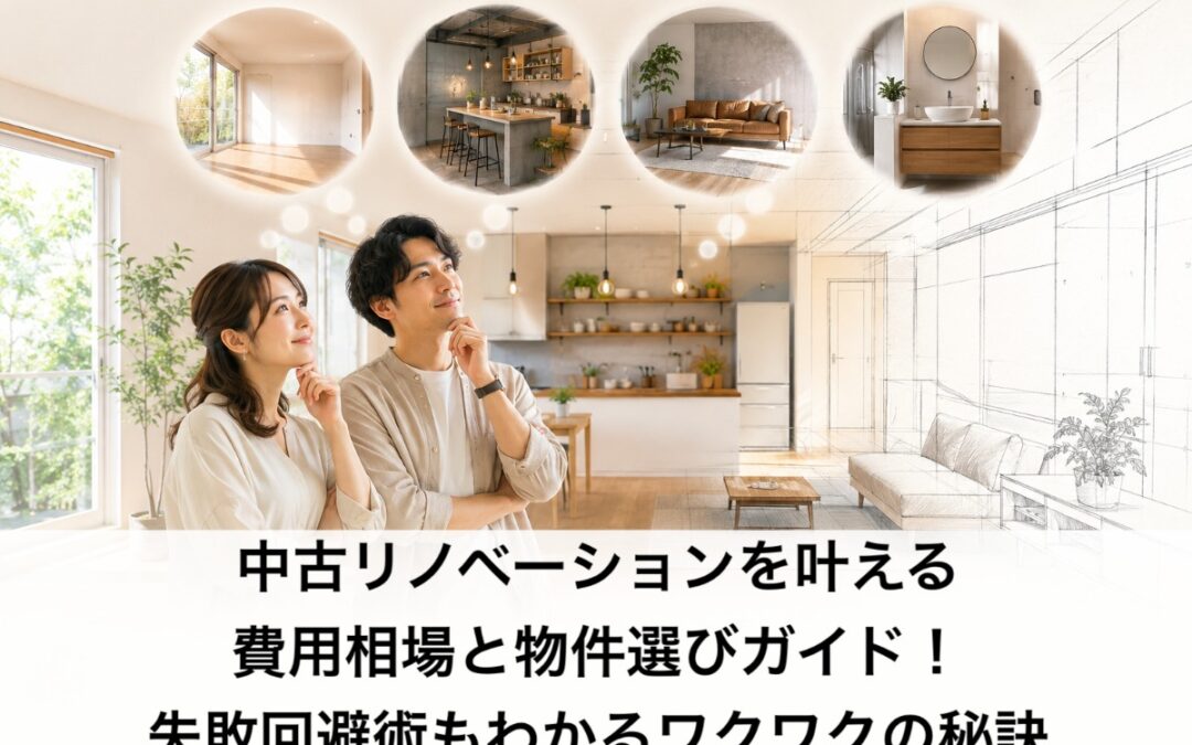 中古リノベーションを叶える費用相場と物件選びガイド！失敗回避術もわかるワクワクの秘訣