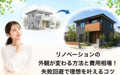 リノベーションの外観が変わる方法と費用相場!失敗回避で理想を叶えるコツ