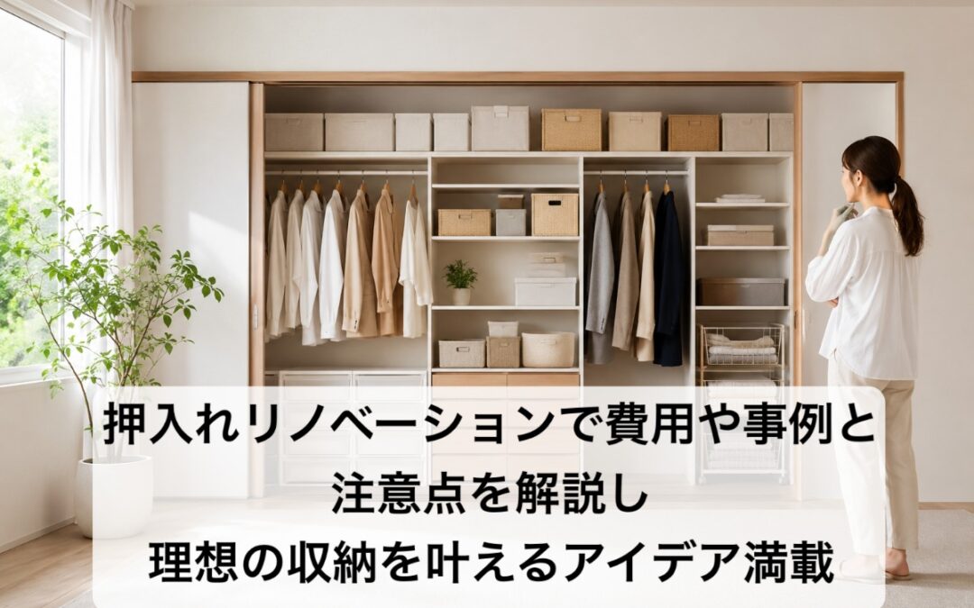押入れリノベーションで費用や事例と注意点を解説し理想の収納を叶えるアイデア満載
