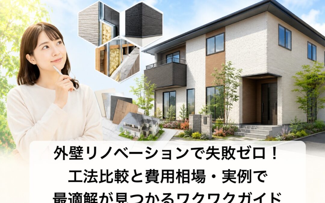 外壁リノベーションで失敗ゼロ！工法比較と費用相場・実例で最適解が見つかるワクワクガイド